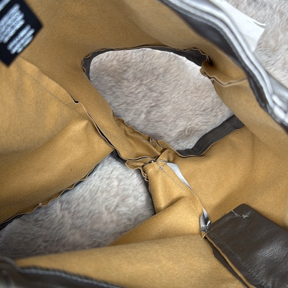 Just One | Faux Leather Hot Shorts in Pewter, Size S NWT - Picture 4 of 10